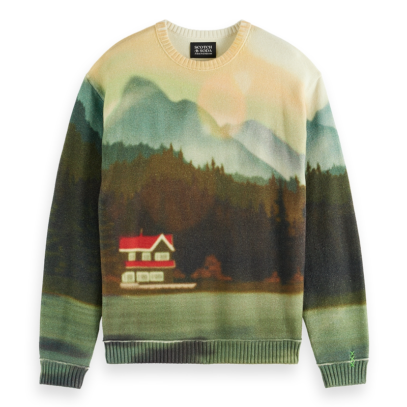 Heren Trui 180298301 Scotch & Soda GROEN DESSIN