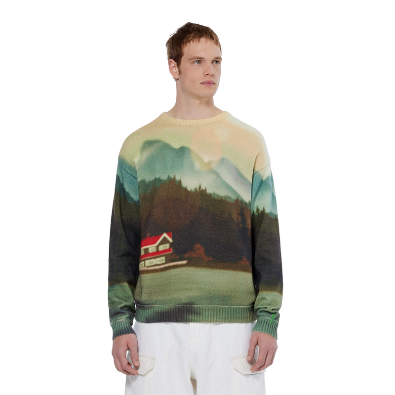 Heren Trui 180298301 Scotch & Soda GROEN DESSIN