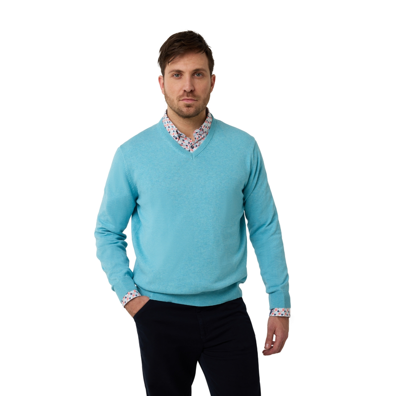 Heren Trui 518100CCT-73 Brighton Blue AQUA
