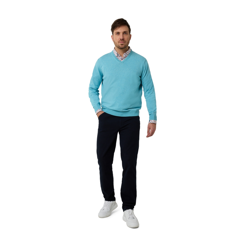 Heren Trui 518100CCT-73 Brighton Blue AQUA