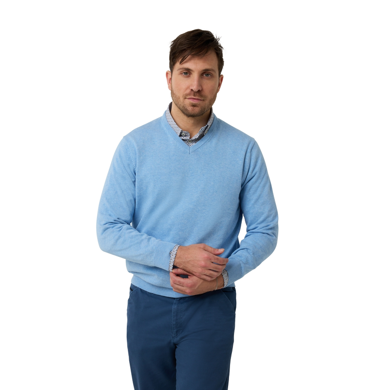 Heren Trui 518100CCT-73 Brighton Blue BLEU