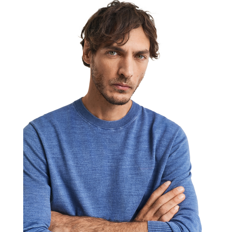 Heren Trui 8050244.423 Gant MIDDEN BLAUW