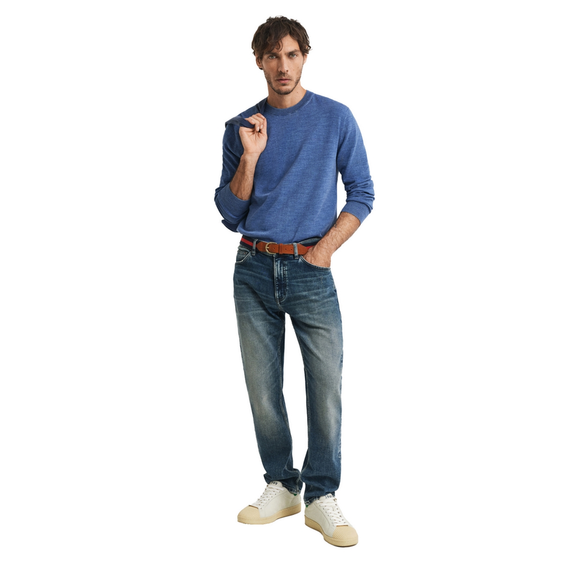 Heren Trui 8050244.423 Gant MIDDEN BLAUW