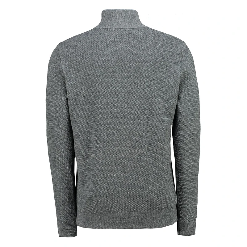 Heren Trui AP-544 Halfzip structure Gardeur Collectie ANTRACIET