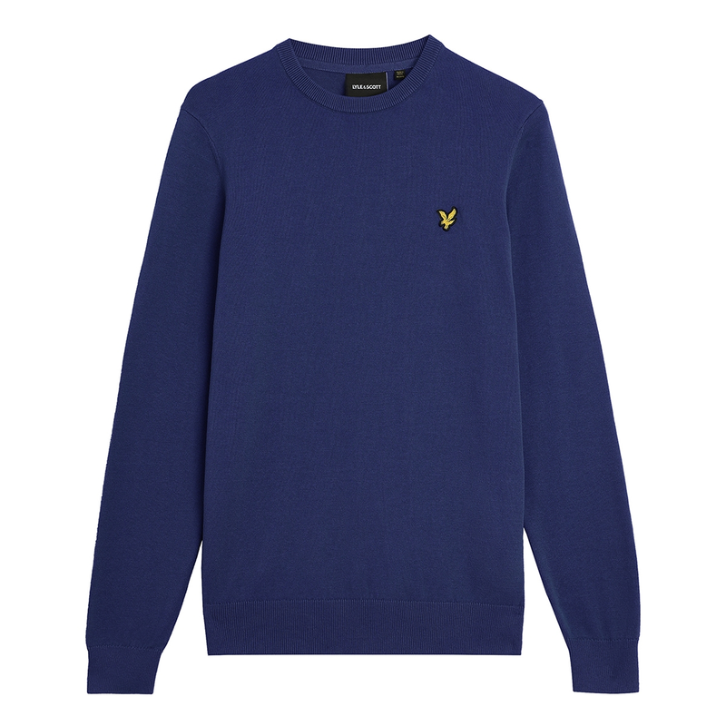 Heren Trui KN2136V.X568 Lyle and Scott INDIGO BLUE