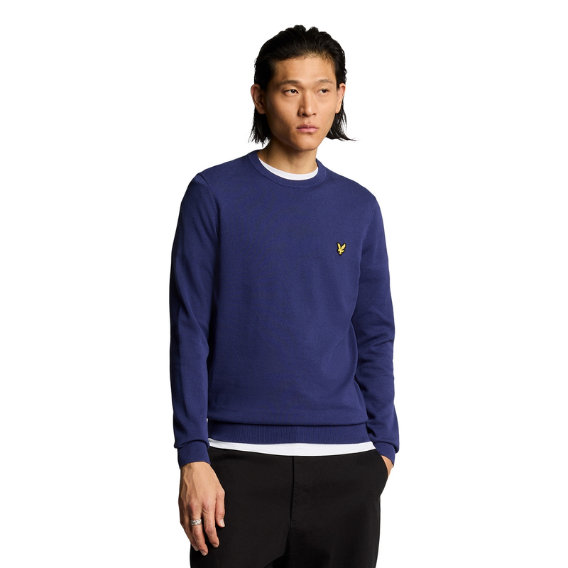 Heren Trui KN2136V.X568 Lyle and Scott INDIGO BLUE