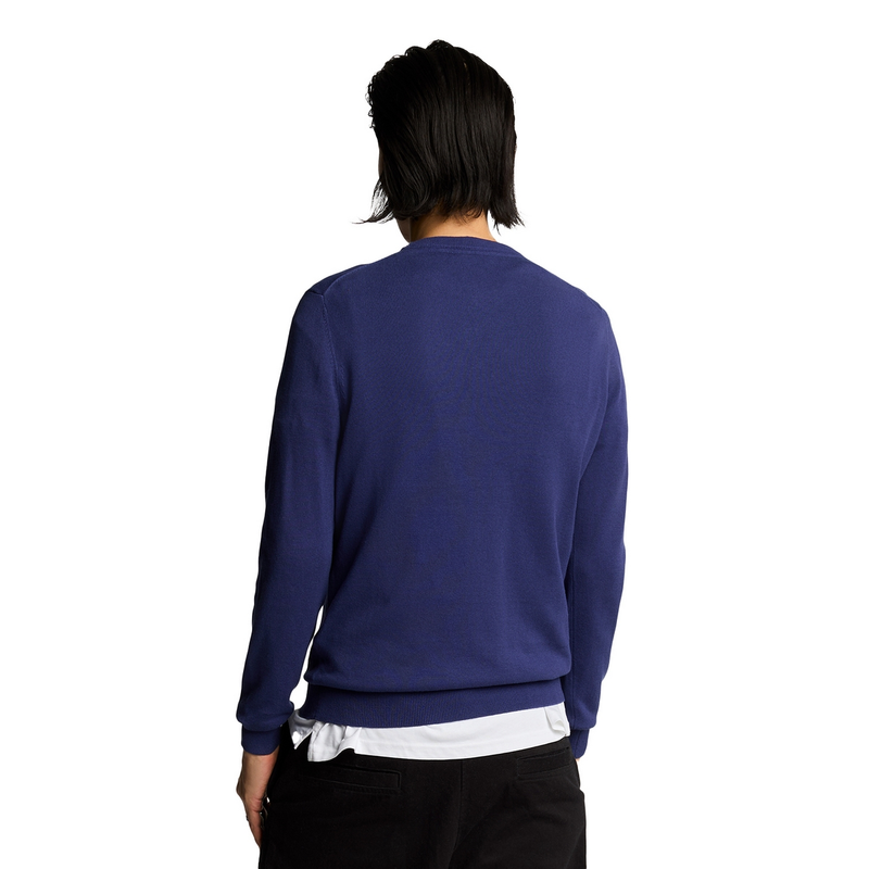 Heren Trui KN2136V.X568 Lyle and Scott INDIGO BLUE