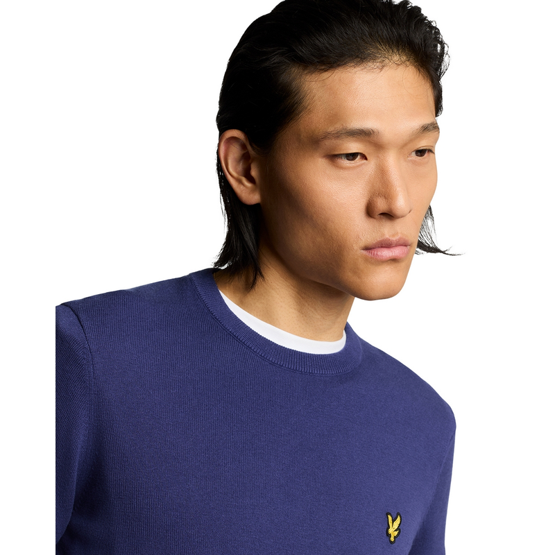 Heren Trui KN2136V.X568 Lyle and Scott INDIGO BLUE