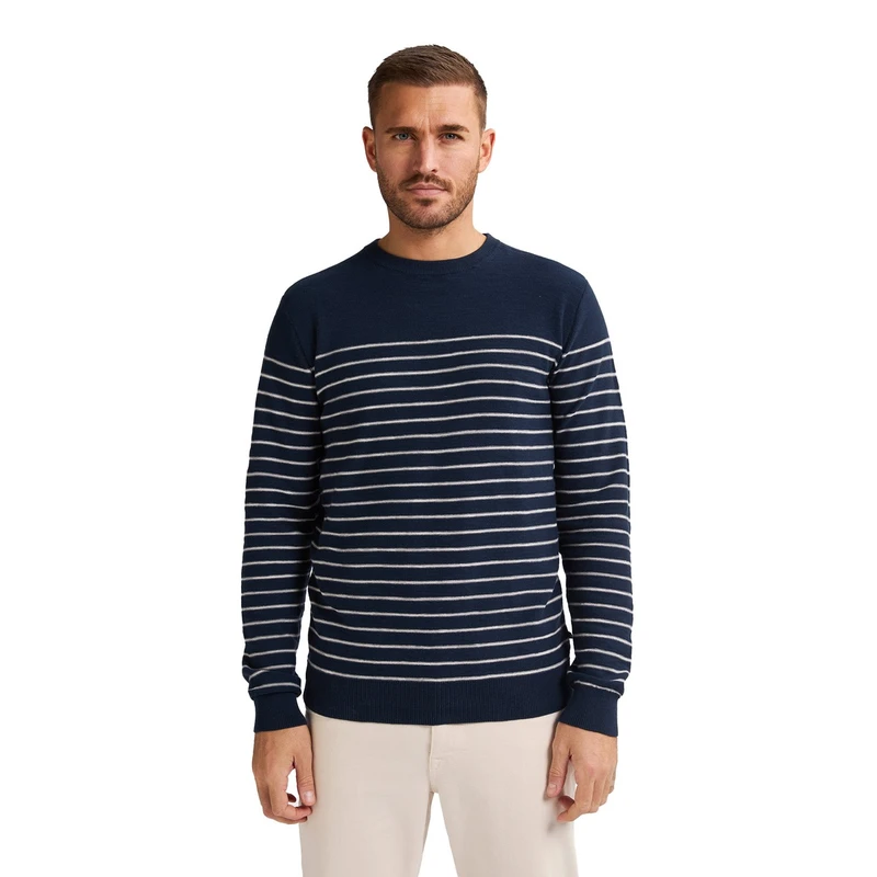 Heren Trui M-1050-KWR201 Petrol NAVY
