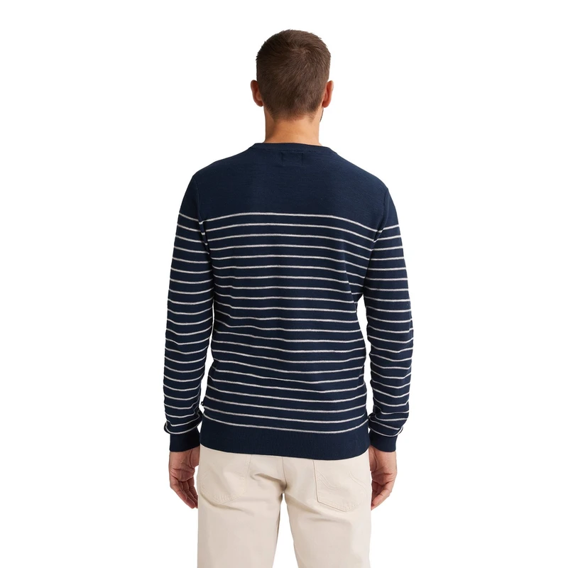 Heren Trui M-1050-KWR201 Petrol NAVY