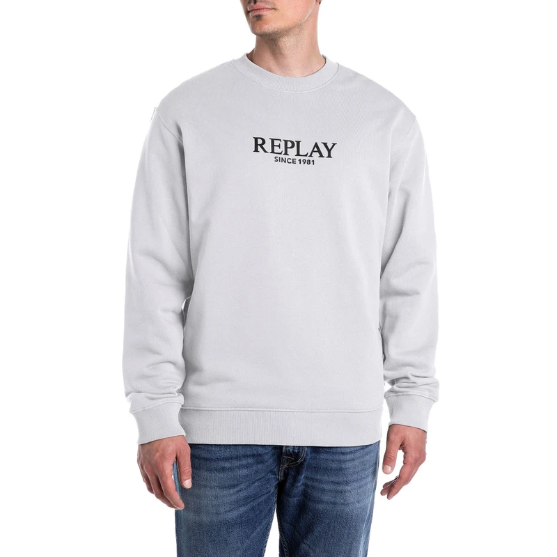 Heren Trui M3076.23802 Replay Wit