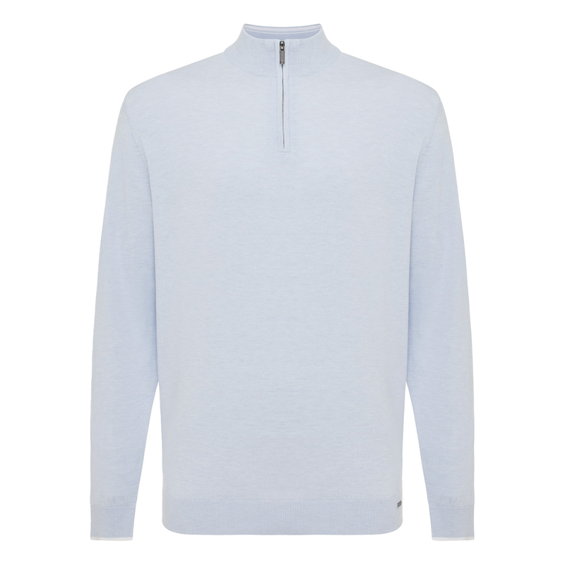 Heren Trui met rits K2026-272.018 Gentiluomo BLEU