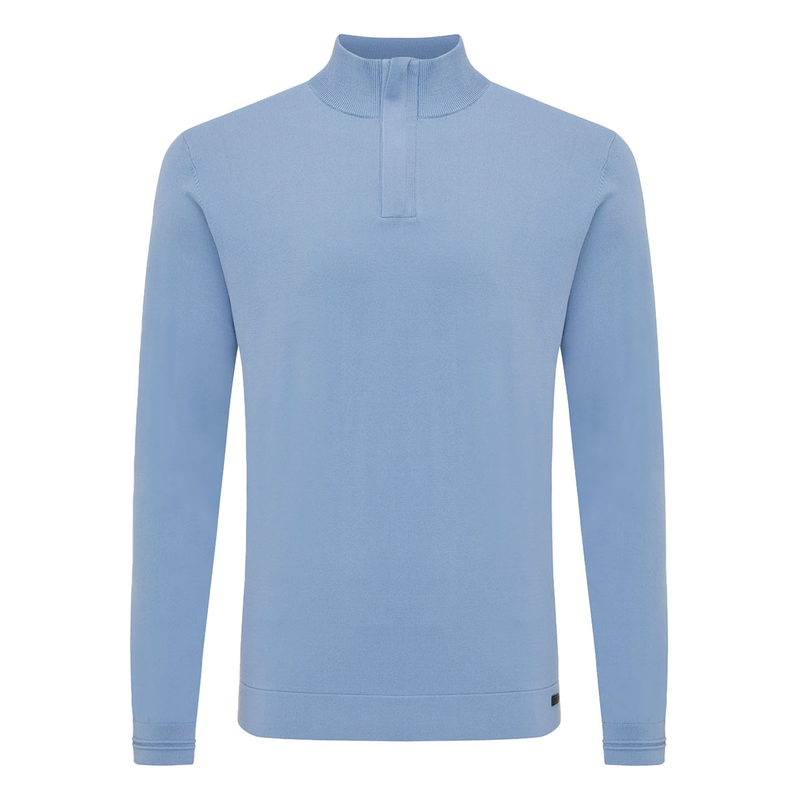 Heren Trui met rits K2048-1260.016 Genti BLEU