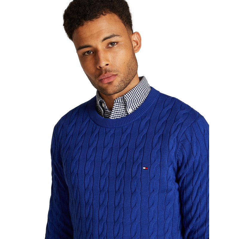 Heren Trui MW0MW33132D03 Tommy Hilfiger KOBALT