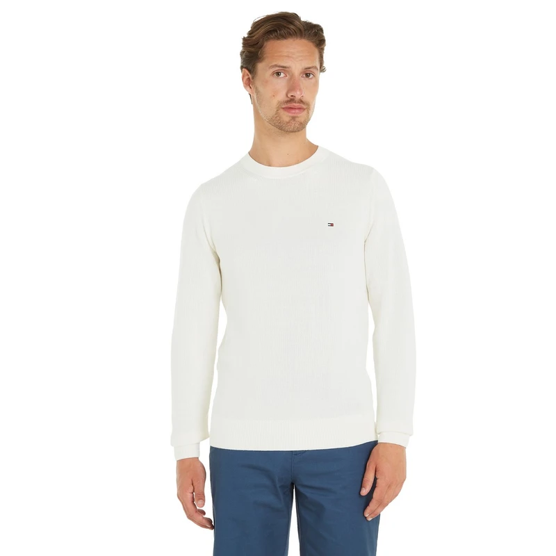 Heren Trui MW0MW33511 Tommy Hilfiger OFF-WHITE