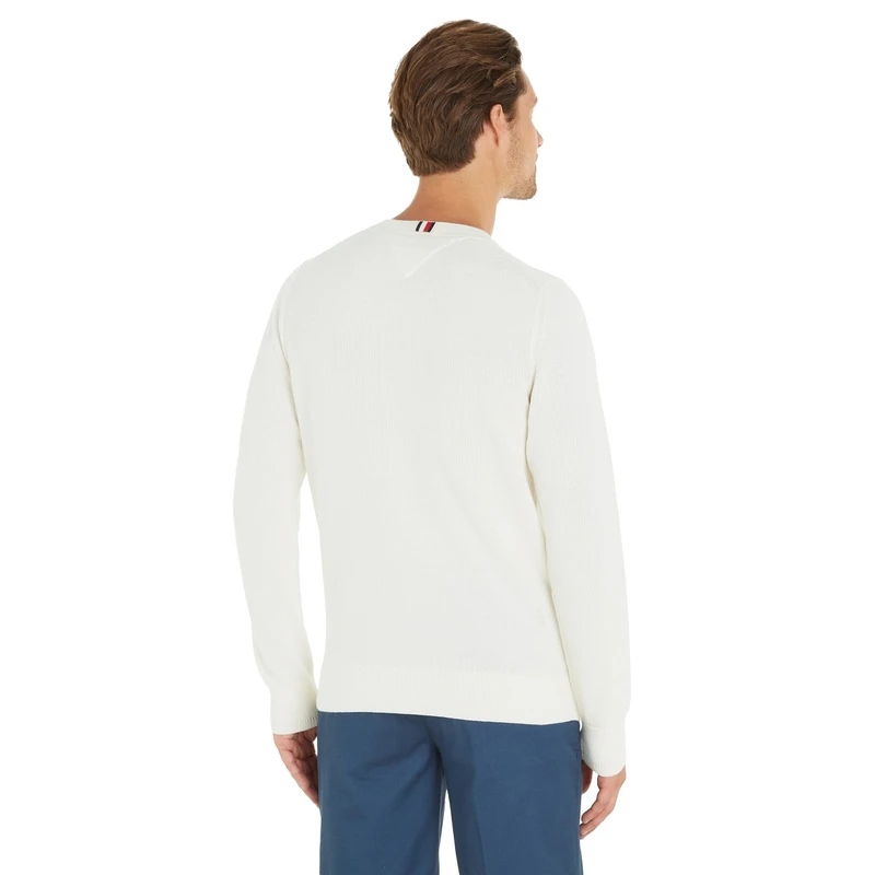 Heren Trui MW0MW33511 Tommy Hilfiger OFF-WHITE