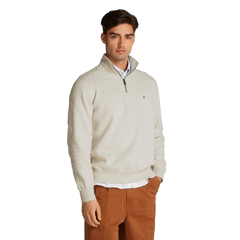 Heren Trui MW0MW37233HGF Tommy Hilfiger OFF-WHITE