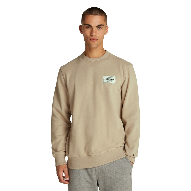 Heren Trui MW0MW37466RBT Tommy Hilfiger TAUPE