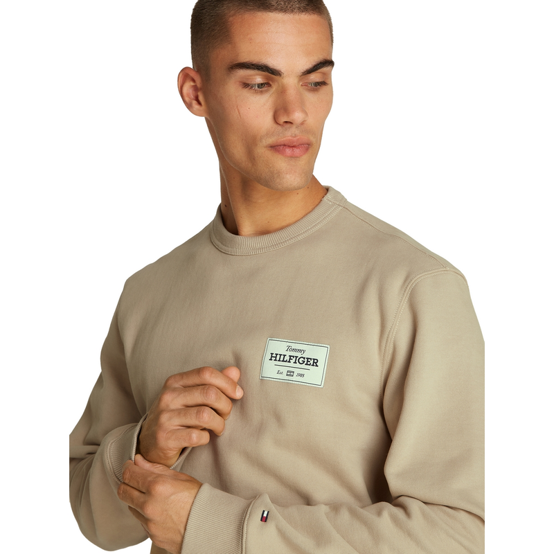 Heren Trui MW0MW37466RBT Tommy Hilfiger TAUPE