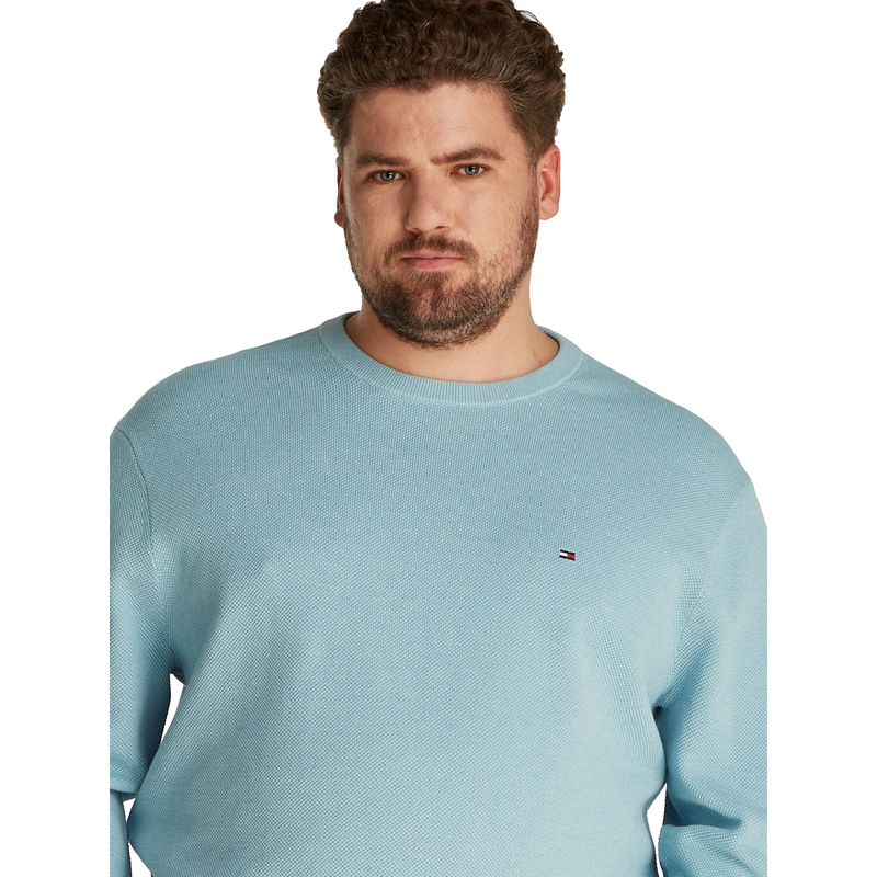 Heren Trui mw0mw37930 Tommy Hilfiger Big & Tall AQUA