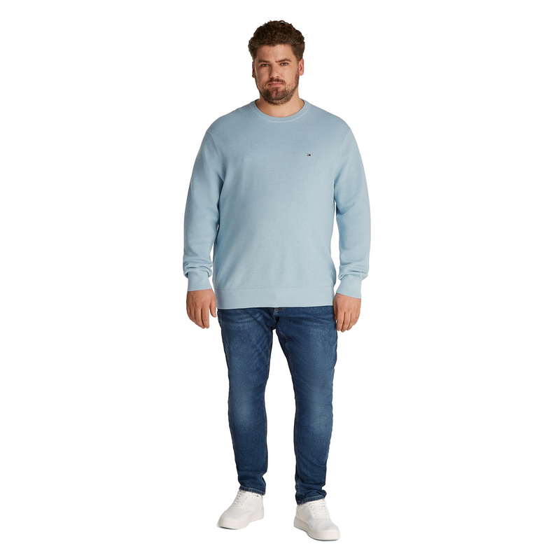 Heren Trui mw0mw37930 Tommy Hilfiger Big & Tall AQUA