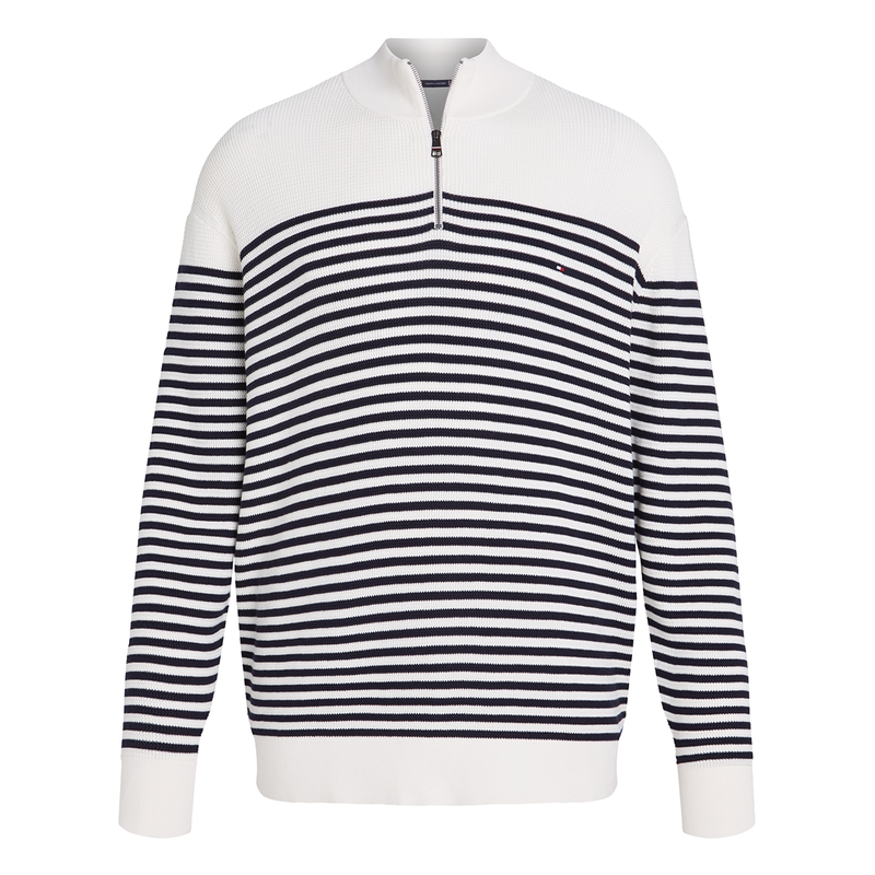 Heren Trui mw0mw39909 Tommy Hilfiger Big & Tall BLAUW DESSIN