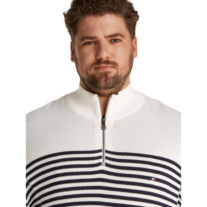 Heren Trui mw0mw39909 Tommy Hilfiger Big & Tall BLAUW DESSIN