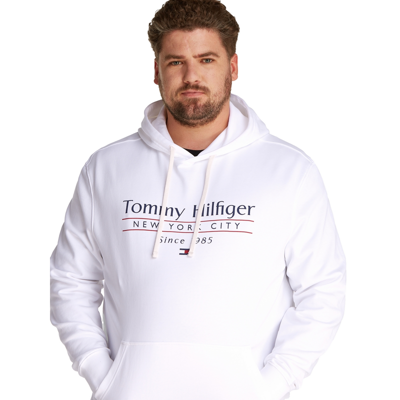 Heren Trui mw0mw39933 Tommy Hilfiger Big & Tall Wit