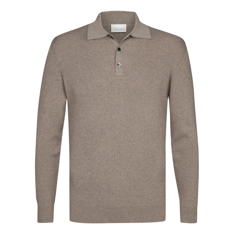 Heren Trui PPWJ10003B Profuomo MIDDEN BRUIN