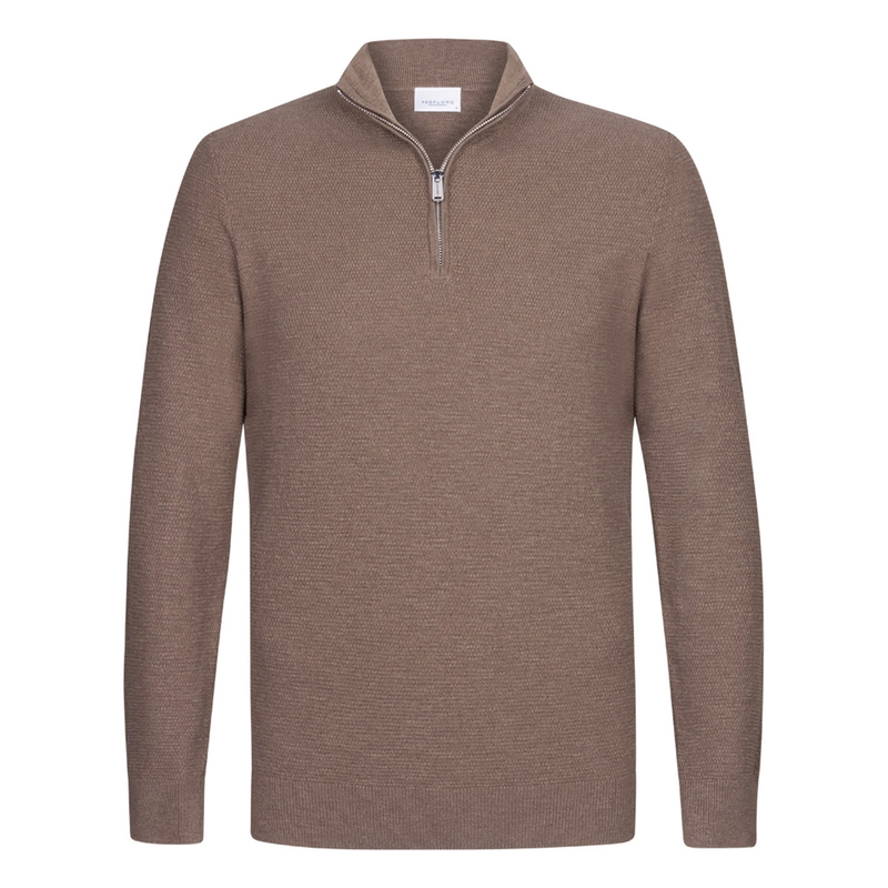 Heren Trui PPWJ10034A Profuomo MIDDEN BRUIN