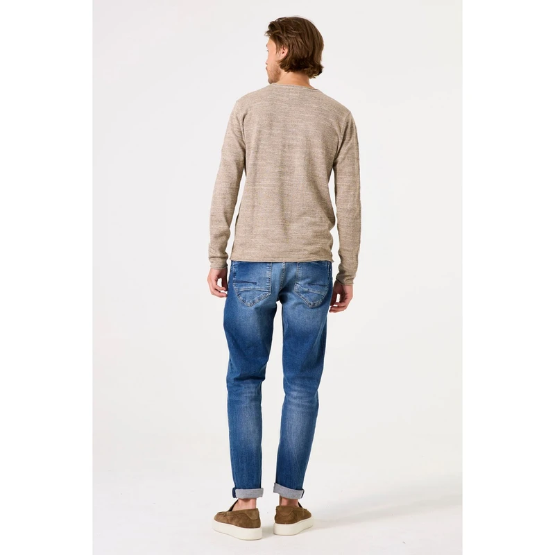 Heren Trui Z1086 Garcia MIDDEN BRUIN