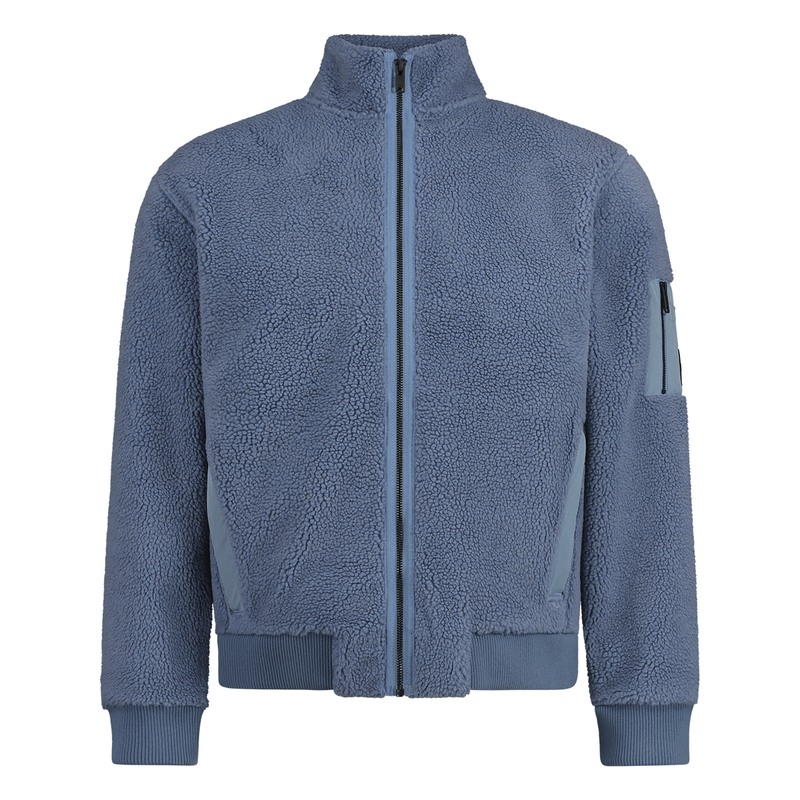 Heren Trui Ze_Teddyhood 10266173 01 BOSS BLAUW MELE