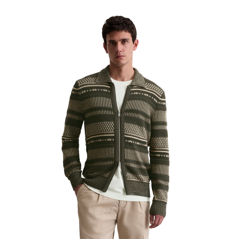 Heren Vest 528505961040 Marc O'Polo KHAKIGROEN