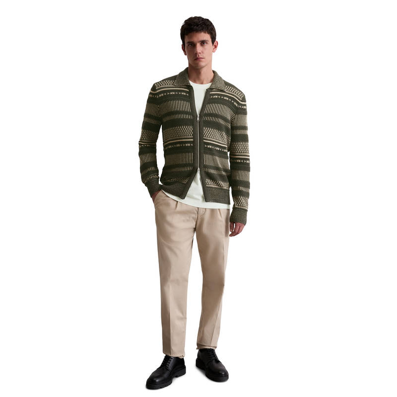 Heren Vest 528505961040 Marc O'Polo KHAKIGROEN