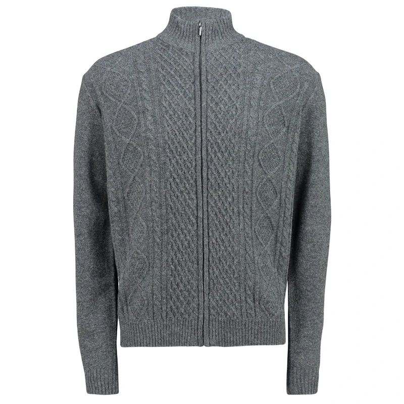 Heren Vest AP-548 vest cable wolmix Gardeur Collectie ANTRACIET