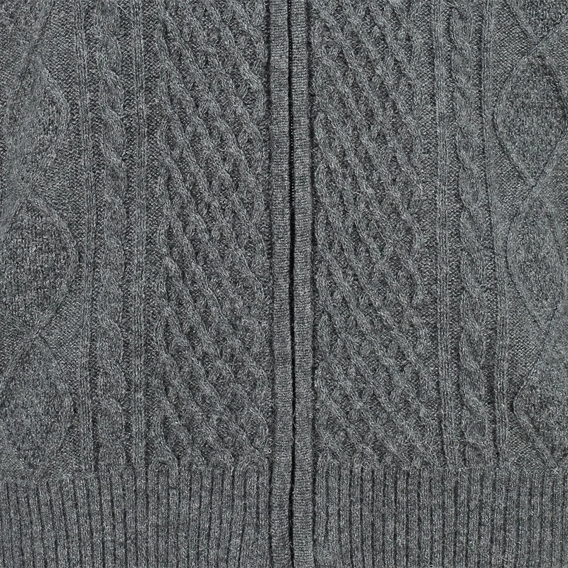 Heren Vest AP-548 vest cable wolmix Gardeur Collectie ANTRACIET