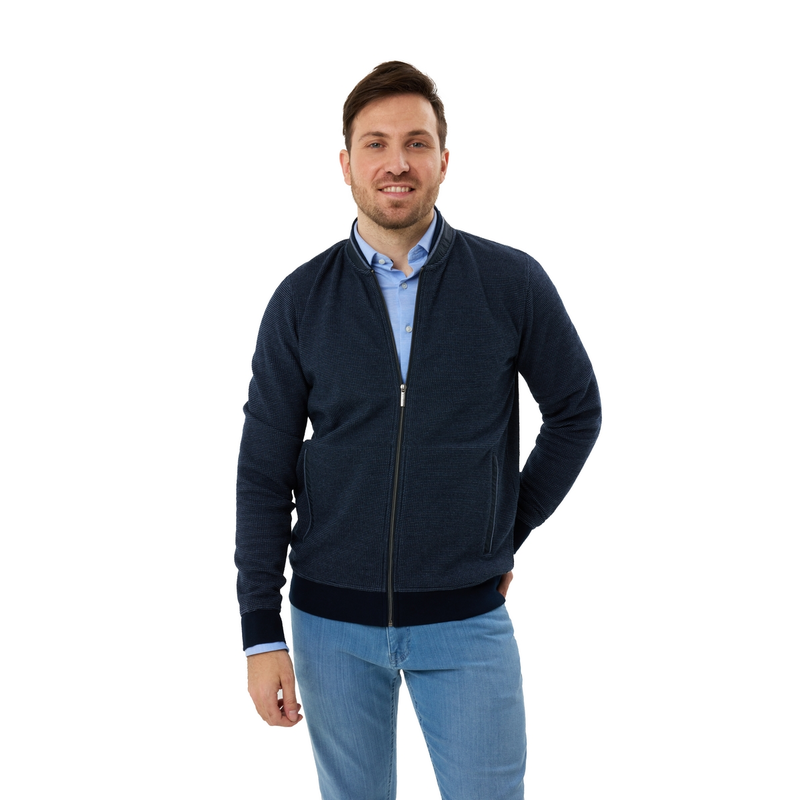 Heren Vest GCS-2502 Gardeur Collectie BLAUW DESSIN