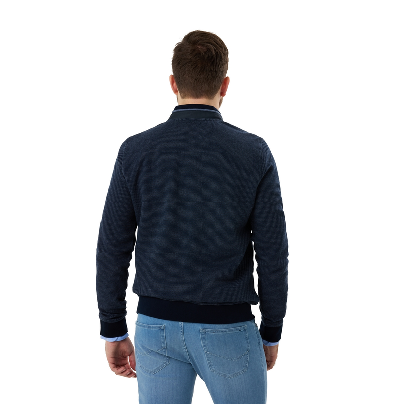 Heren Vest GCS-2502 Gardeur Collectie BLAUW DESSIN
