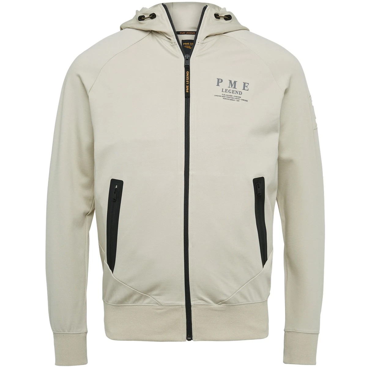 L.L.Bean Fleece jack wit-lichtgrijs casual uitstraling Mode Jacks Fleece jacks 