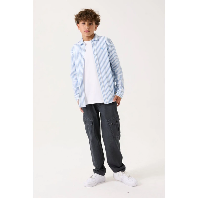 Jongens Blouse C53620 Garcia BLAUW DESSIN