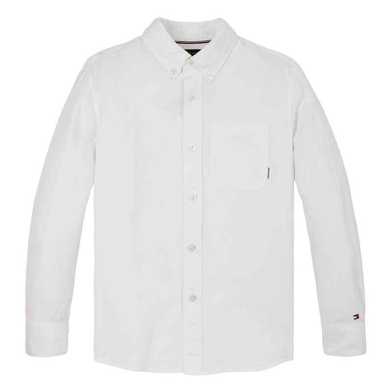 Jongens Blouse KB0KB09550YBR Tommy Hilfiger Wit