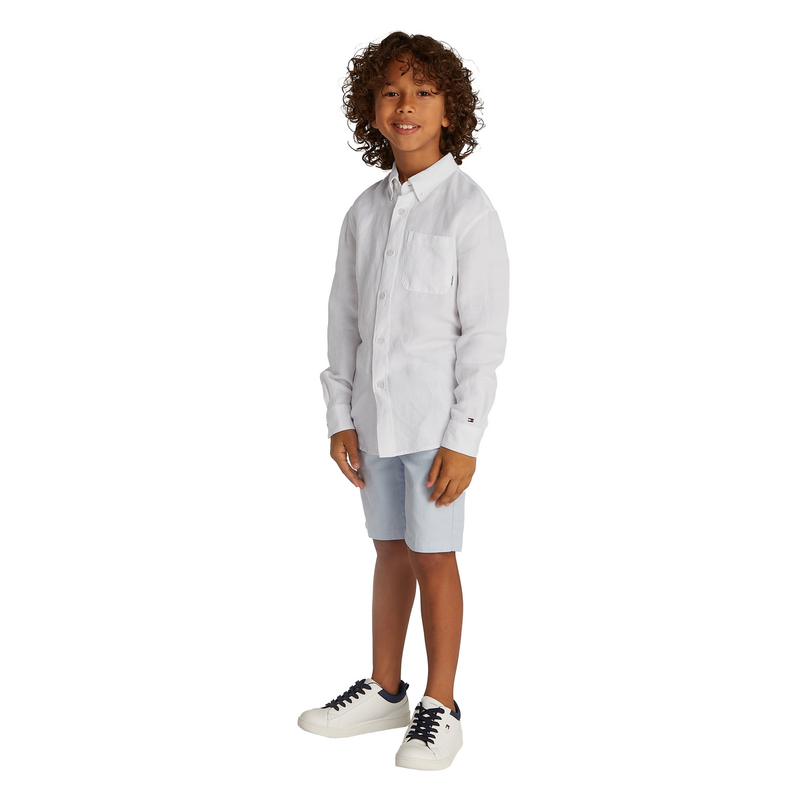 Jongens Blouse KB0KB09550YBR Tommy Hilfiger Wit