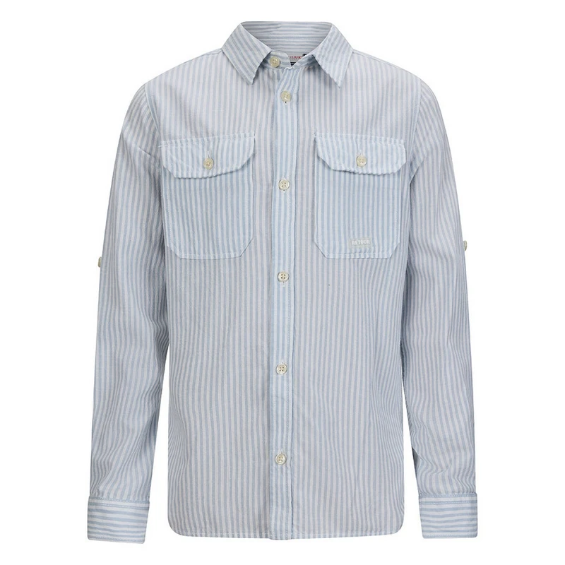 Jongens Blouse Thijs Retour BLEU