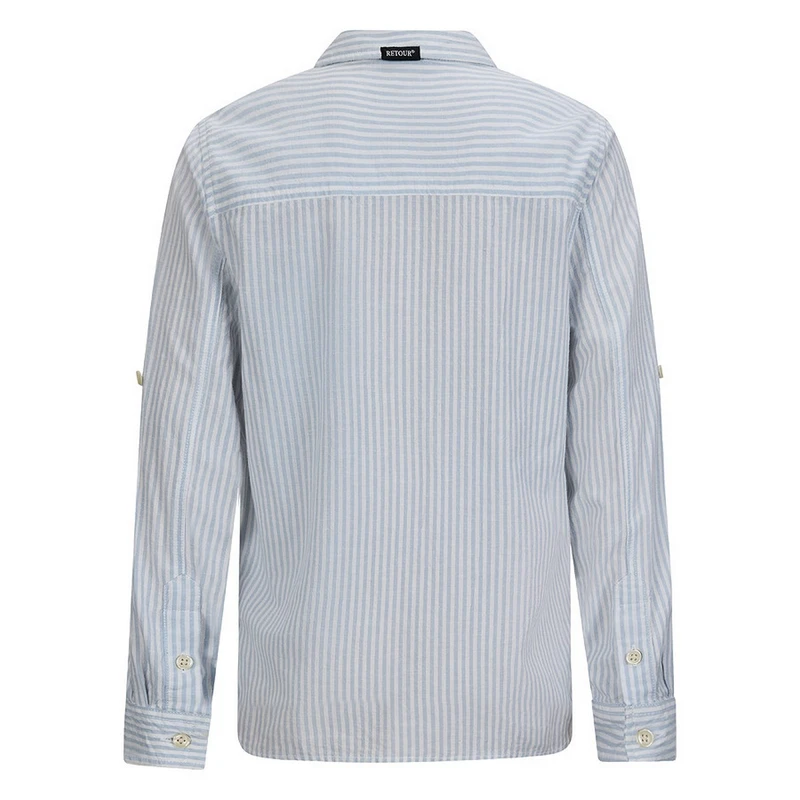 Jongens Blouse Thijs Retour BLEU