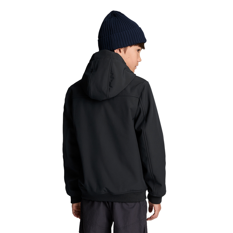 Jongens Jack JKB2102V Soft shell Lyle and Scott ZWART