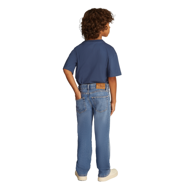 Jongens Jeans IB0IB025041A4 Calvin Klein Jeans MID BLUE DENIM