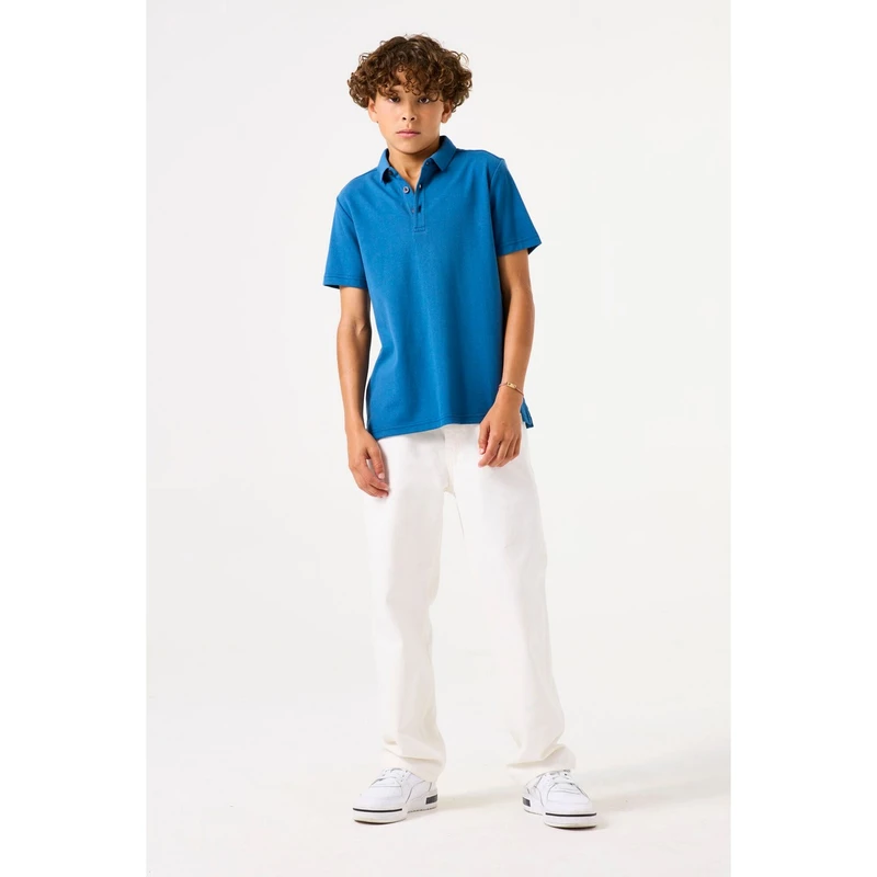 Jongens Polo B53407 Garcia LICHT GRIJS
