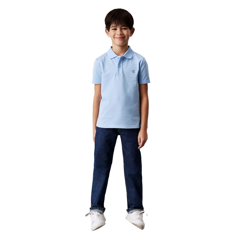 Jongens Polo IB0IB02486CBR Calvin Klein Jeans BLEU