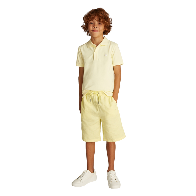 Jongens Polo IB0IB02486ZA6 Calvin Klein Jeans GEEL