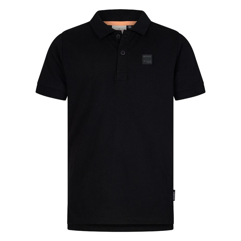 Jongens Polo Lucas Retour ZWART